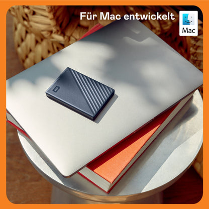 👉 Externe Festplatte 2 TB – Mobiler Speicher, USB-C kompatibel, Software-Download, Passwortschutz, für Mac geeignet, Mitternachtsblau